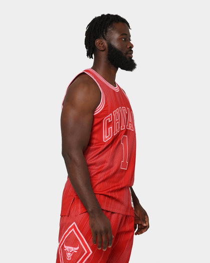 Mitchell & Ness Chicago Bulls Derrick Rose #1 '08-'09 'Triple Red' Swingman Jersey Red