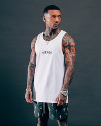 Saint Morta Day Of The Dead Singlet White/Black