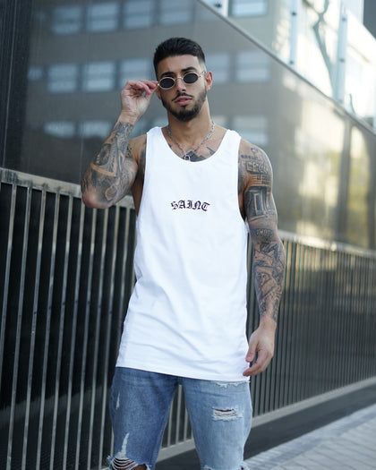 Saint Morta Day Of The Dead Singlet White/Black