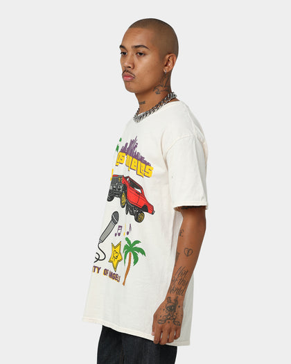 Goat Crew All Over Los Angeles Vintage T-Shirt Off White