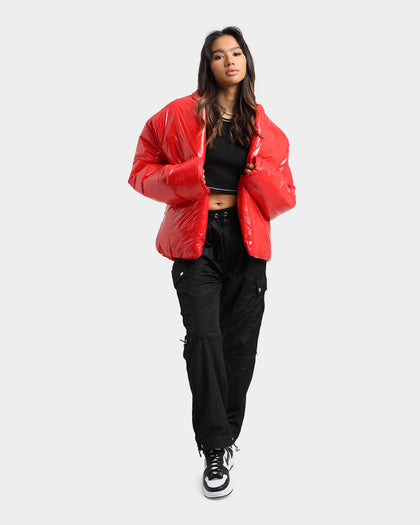 Club Paradise  Paxton Puffer Jacket Red