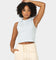Stussy Women's Valley Rib Polo Tank Ice Blue