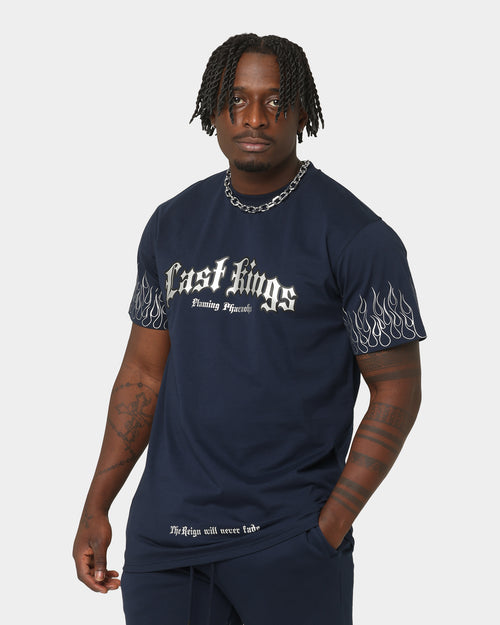 Last Kings Flaming Pharaohs Short Sleeve T-Shirt Navy