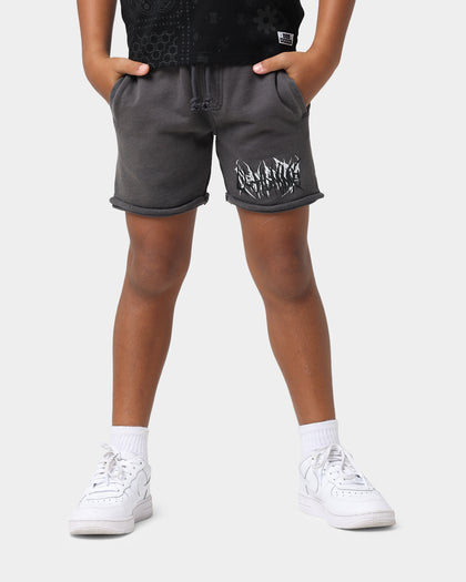 Lil Homme Kids' Bandana Ultra Short Sleeve Set Black/Charcoal