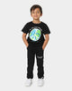 Lil Homme Kids' Worldwide Peace Short Sleeve T-Shirt Black