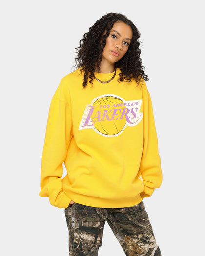 Mitchell & Ness Los Angeles Lakers Vintage Crewneck Faded Yellow