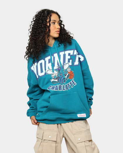 Mitchell & Ness Charlotte Hornets XL Arch Hood Faded Teal