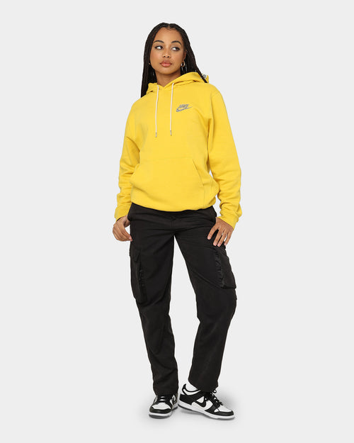 Nike Sportswear Revival Fleece Pull Over Hoodie Vivid Sulfur/White