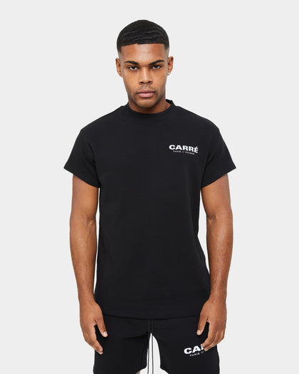 Carre Premium Motion Double Mockneck T-shirt Black