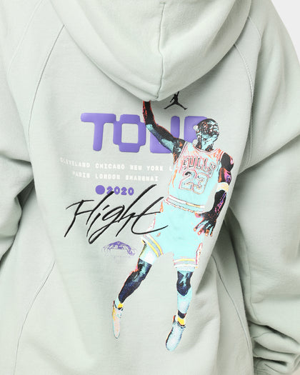 Jordan Flight Heritage French Terry Pullover Hoodie Seafoam