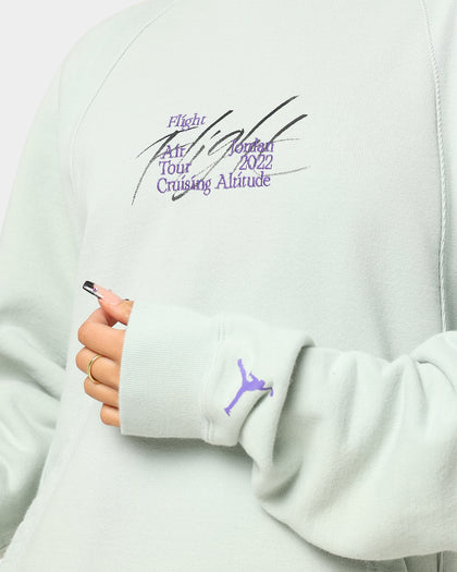 Jordan Flight Heritage French Terry Pullover Hoodie Seafoam