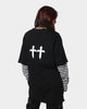 Saint Morta Jail Layered Long Sleeve T-Shirt Black/White