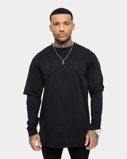 Saint Morta Jail Layered Long Sleeve T-Shirt Black/Black