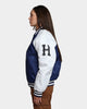 HUF Satin Baseball Jacket Navy