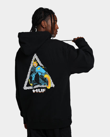 HUF X Marvel Ghost Rider TT Hoodie Black