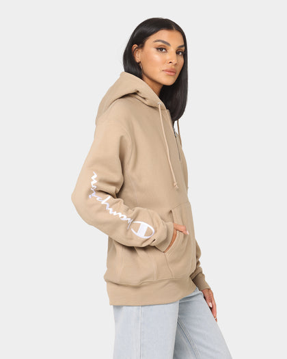 Champion Reverse Weave Quarter Zip Hoodie Country Walnut
