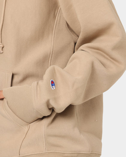 Champion Reverse Weave Quarter Zip Hoodie Country Walnut