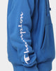 Champion Reverse Weave Quarter Zip Hoodie Living In Blue