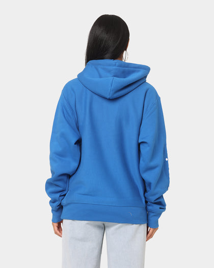 Champion Reverse Weave Quarter Zip Hoodie Living In Blue