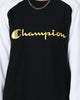 Champion Reverse Weave Raglan Crew Black/Gold