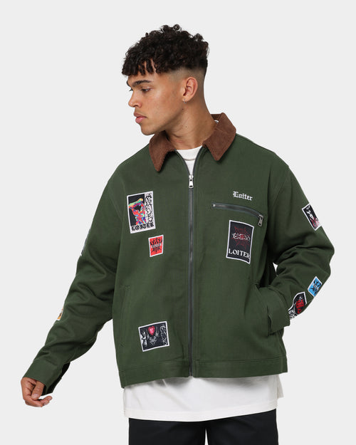 Loiter Patchwork Jacket Green