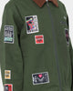 Loiter Patchwork Jacket Green