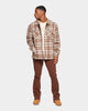 XXIII Soren Plaid Bomber Jacket Brown