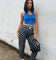 XXIII Women's Aubree Halter Crop Top Blue