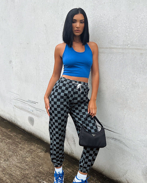 XXIII Women's Aubree Halter Crop Top Blue