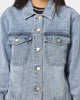 XXIII Women's Brittany Nineties Baby Jacket Washed Blue