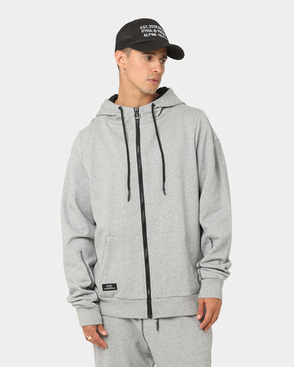 PYRA Zip Through Hoodie Grey Marle