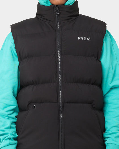 PYRA Sleeveless Puffa Vest Black