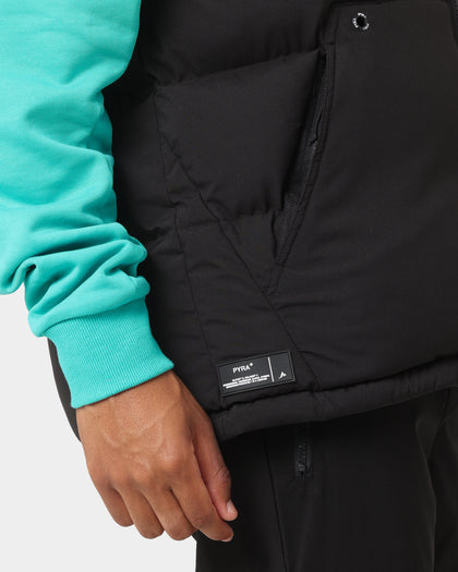 PYRA Sleeveless Puffa Vest Black