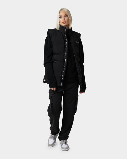 PYRA Sleeveless Puffa Vest Black