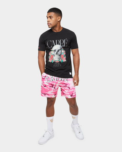 Carre Skull & Rose Vintage T-Shirt Washed Black