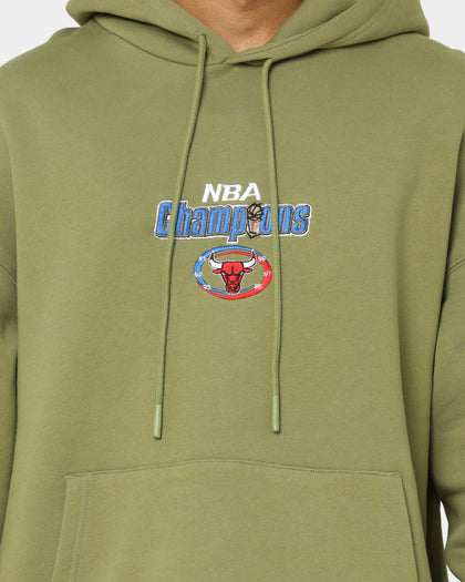 Mitchell & Ness Chicago Bulls Anniversary Hoodie Olive