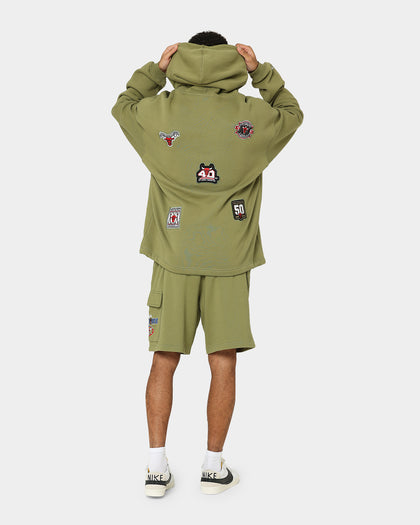 Mitchell & Ness Chicago Bulls Anniversary Hoodie Olive