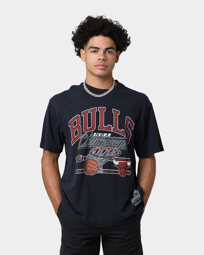 Mitchell & Ness Chicago Bulls Hoop T-Shirt Faded Black