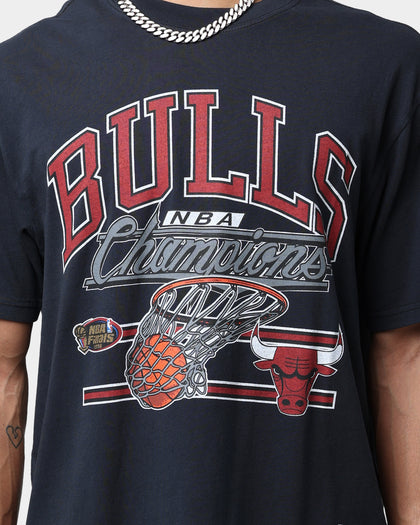 Mitchell & Ness Chicago Bulls Hoop T-Shirt Faded Black