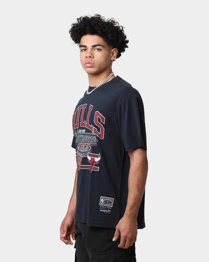 Mitchell & Ness Chicago Bulls Hoop T-Shirt Faded Black