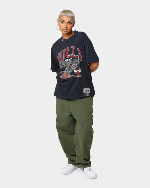 Mitchell & Ness Chicago Bulls Hoop T-Shirt Faded Black