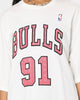 Mitchell & Ness Chicago Bulls Dennis Rodman #91 N & N Oversized T-Shirt Vintage White