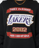 Mitchell & Ness Los Angeles Lakers 3 In A Row Vintage Crewneck Faded Black