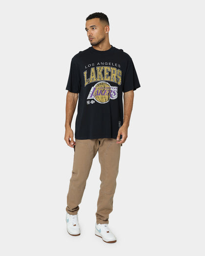 Mitchell & Ness Los Angeles Lakers XL Arch Vintage T-Shirt Faded Black
