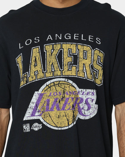 Mitchell & Ness Los Angeles Lakers XL Arch Vintage T-Shirt Faded Black