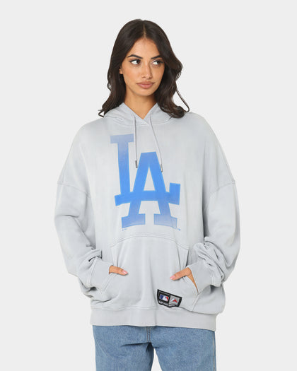 Majestic Athletic Los Angeles Dodgers Solarised Contrast Hoodie Warm Grey