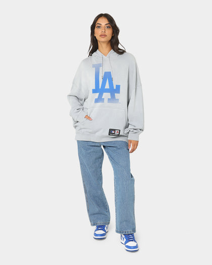 Majestic Athletic Los Angeles Dodgers Solarised Contrast Hoodie Warm Grey