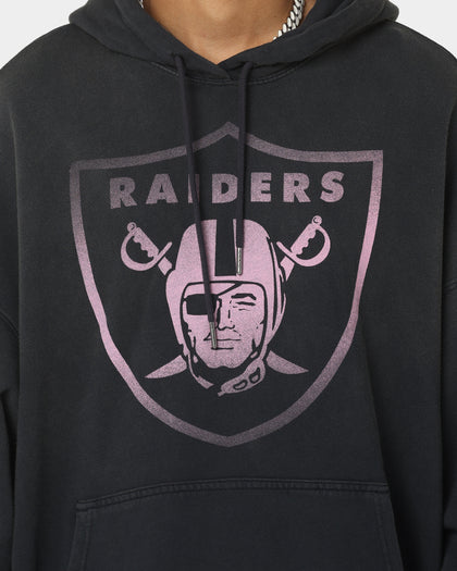 Majestic Athletic Las Vegas Raiders Solarised Contrast Hoodie Faded Black