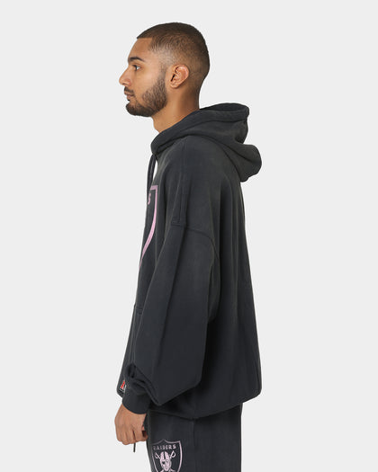 Majestic Athletic Las Vegas Raiders Solarised Contrast Hoodie Faded Black