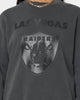 Majestic Athletic Las Vegas Raiders Tonals Logo Stack Crewneck Gunmetal